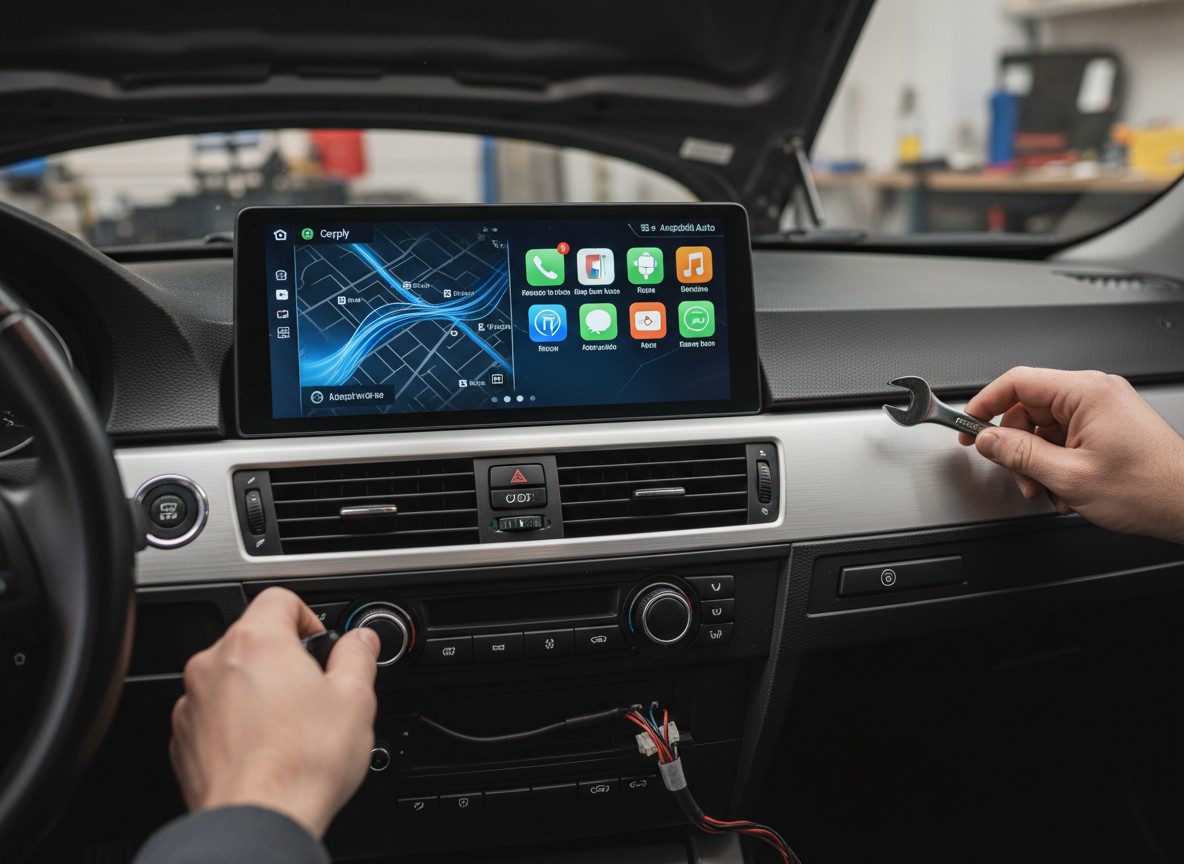 E90系を最新化！CarPlay/Androidディスプレイ後付けレポートと注意点