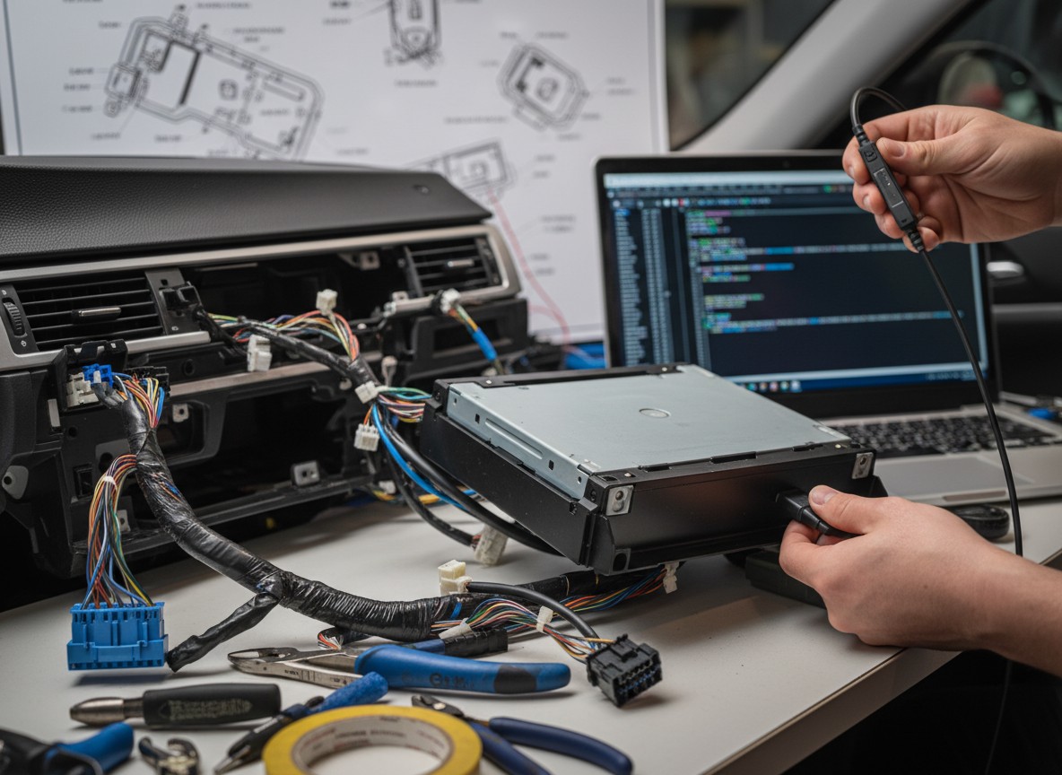 E90系に社外ナビを取り付ける際の法規と、配線・コーディングの注意点